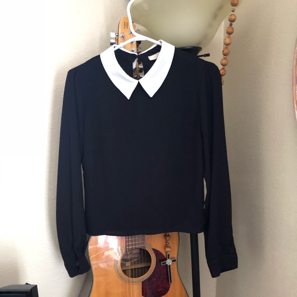 White Collar Top
